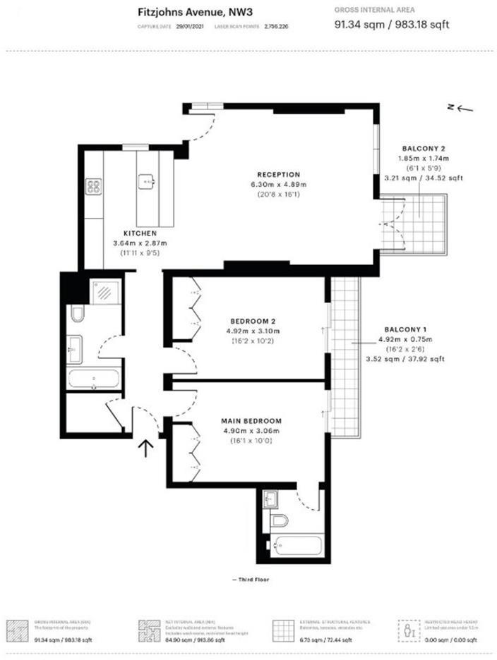 Fitzjohns Avenue, Hampstead, NW3 floorplan