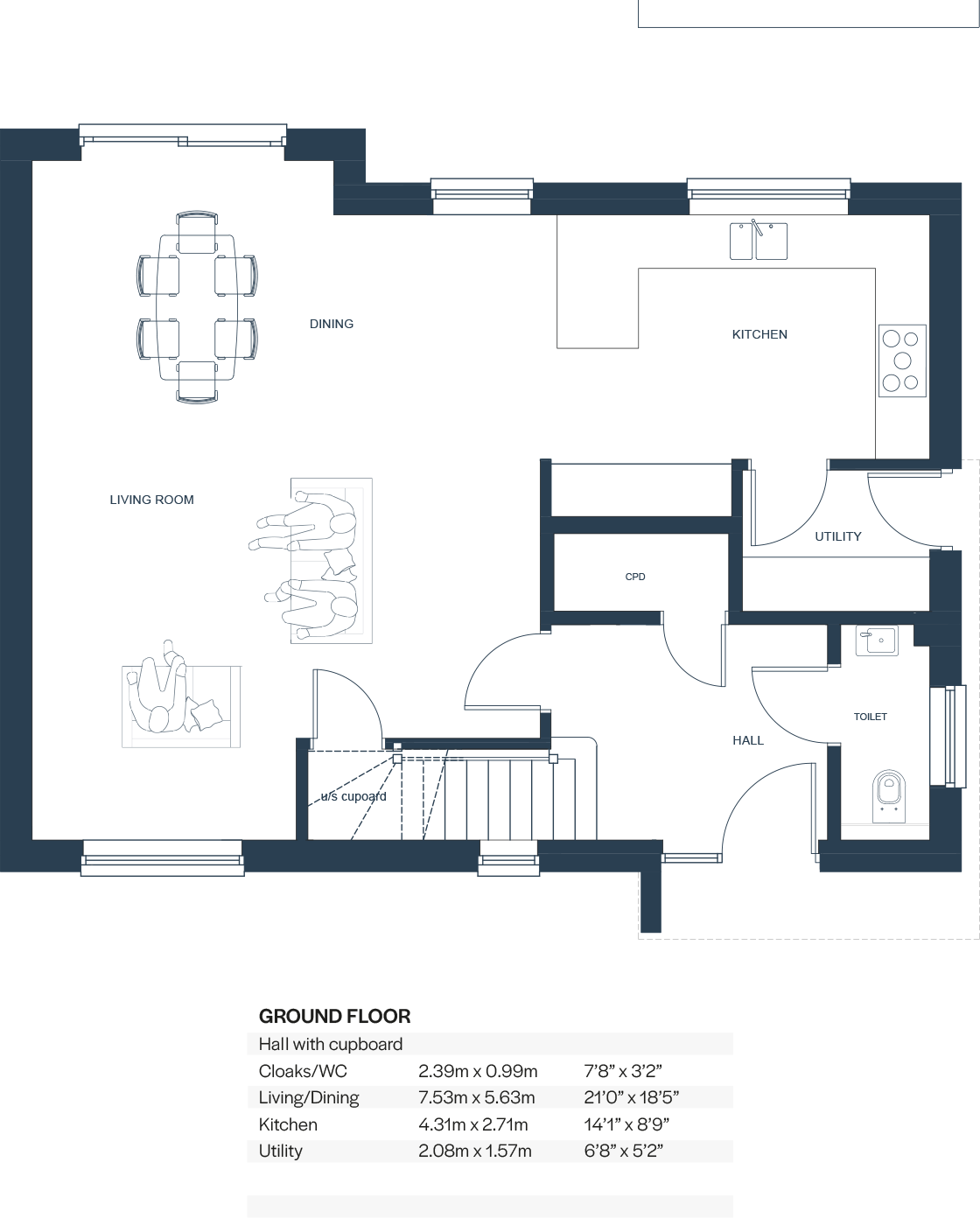 Lynden Place, Newcourt Road, Topsham, Exeter, EX3 floorplan