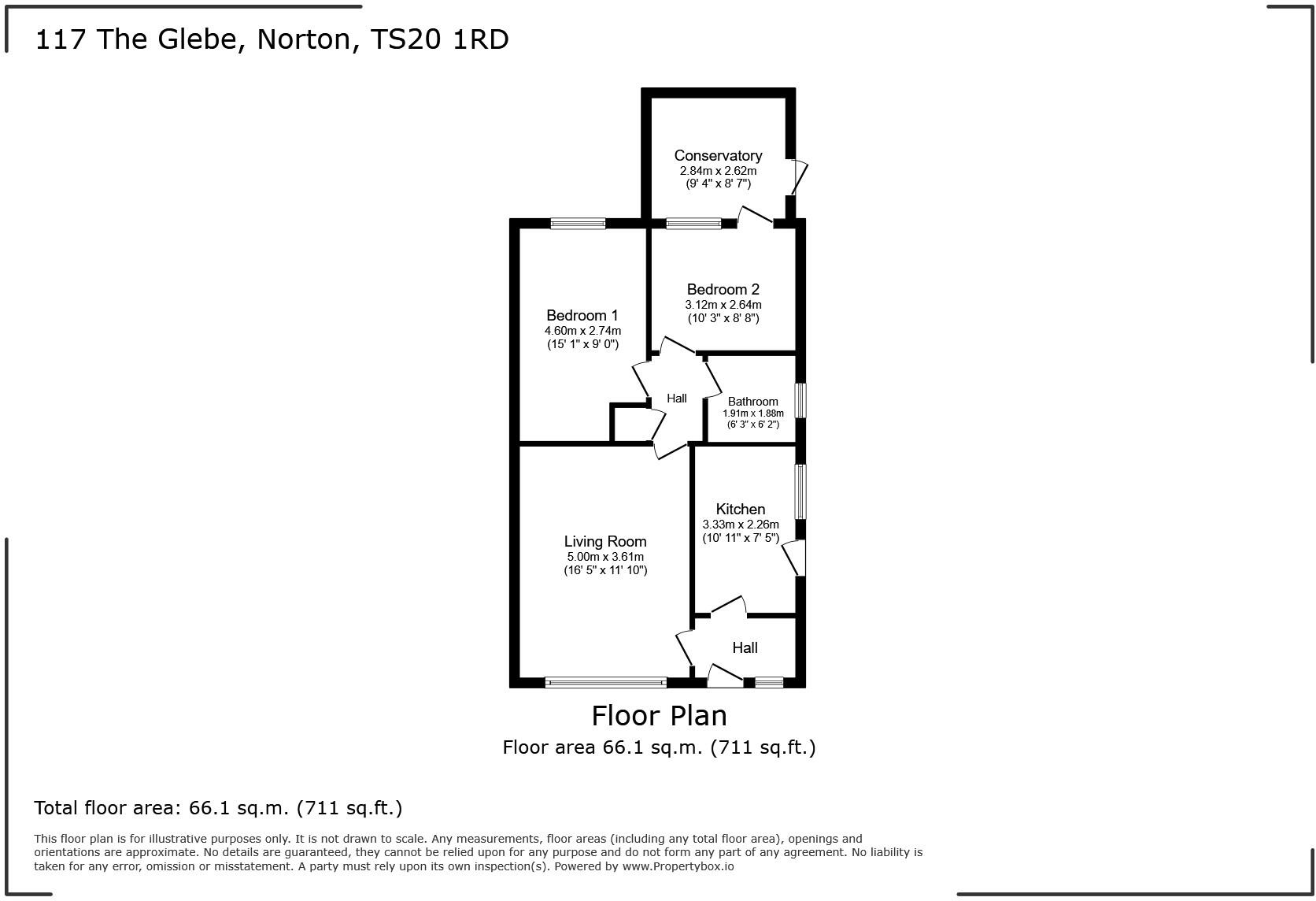 The Glebe, Norton, Stockton-on-Tees, Durham, TS20 1RD floorplan