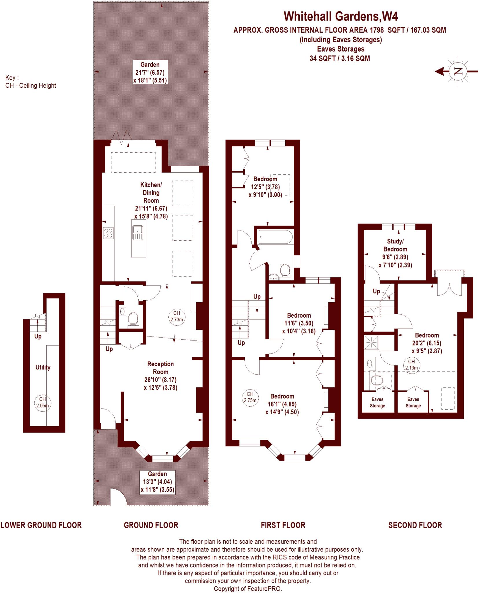 11 Whitehall Gardens, London, W43LT floorplan