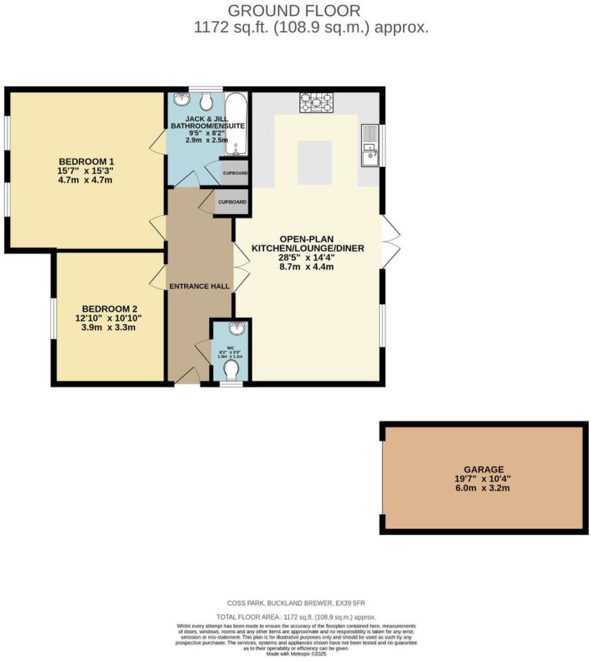 Buckland Brewer, Nr Bideford floorplan