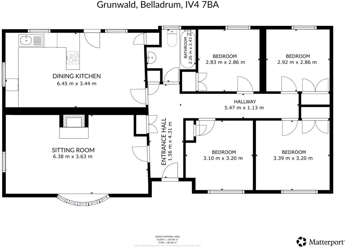 Grunwald, Belladrum, Beauly, Highland, IV4 floorplan