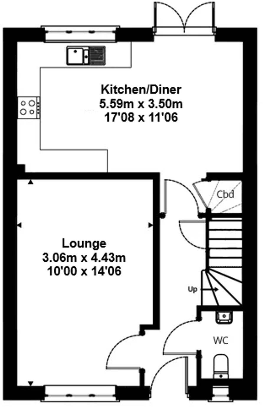 St. Georges Lane, Holcombe, EX7 floorplan