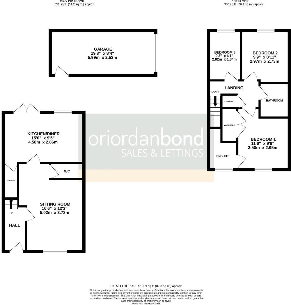 Thompson Close, St Crispin, Northampton, NN5 floorplan