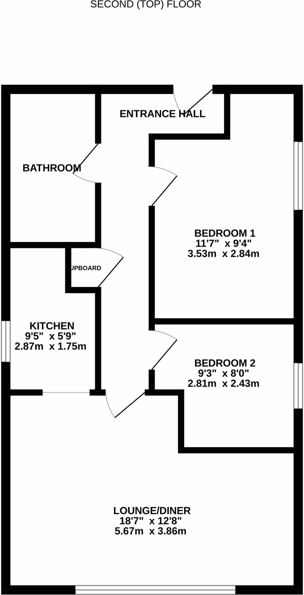 12B Aldiss Court, High Street, Dereham, Norfolk NR19 1TS floorplan