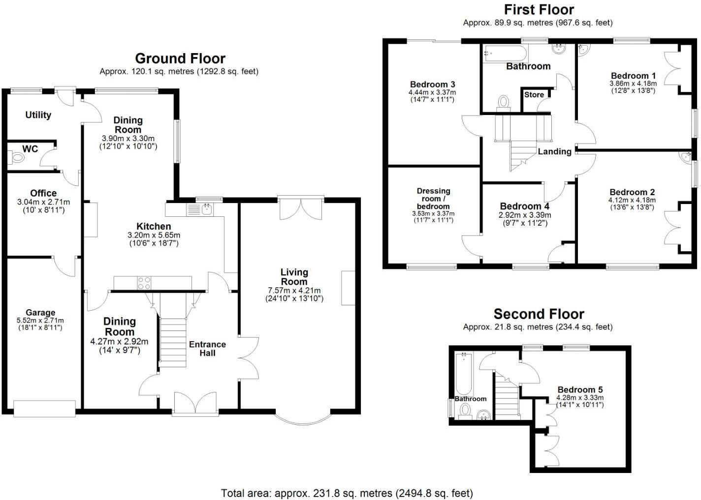 Bryntirion Hill, Bridgend County Borough, CF31 4BY floorplan