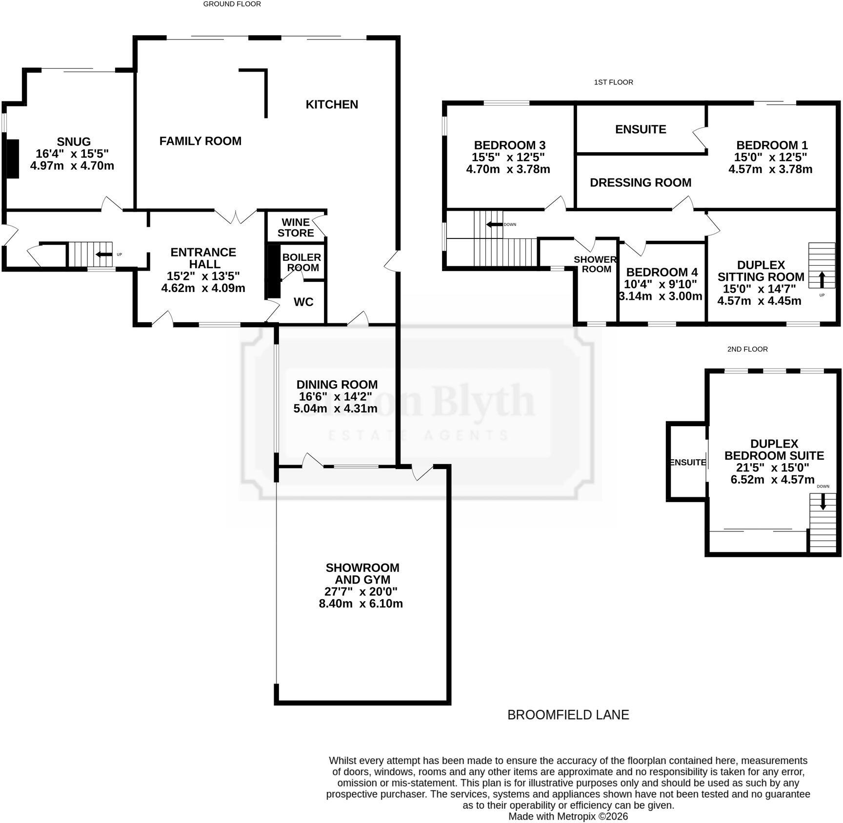 Woodlands, Broomfield Lane, Stocksbridge S36 2AQ floorplan