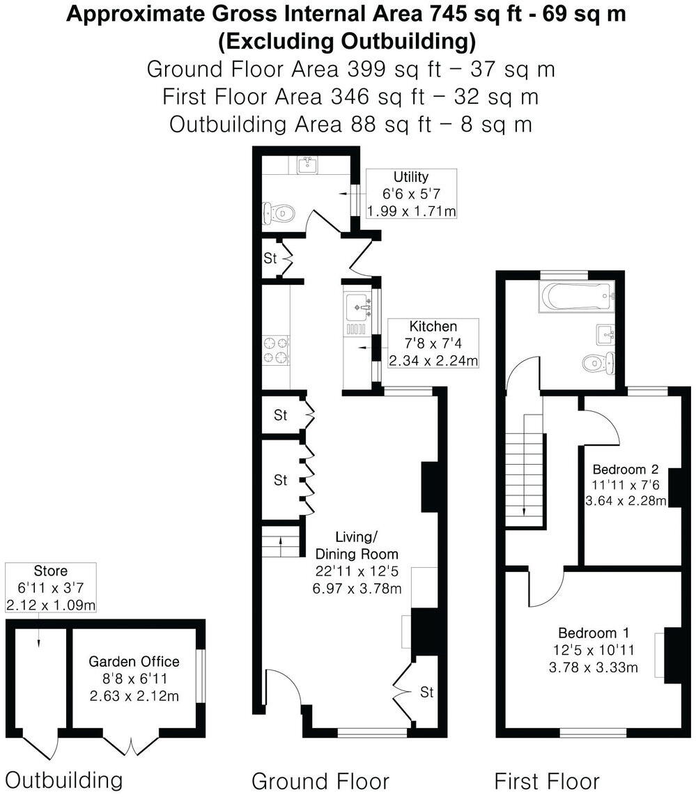 North Road, Guildford, GU2 floorplan