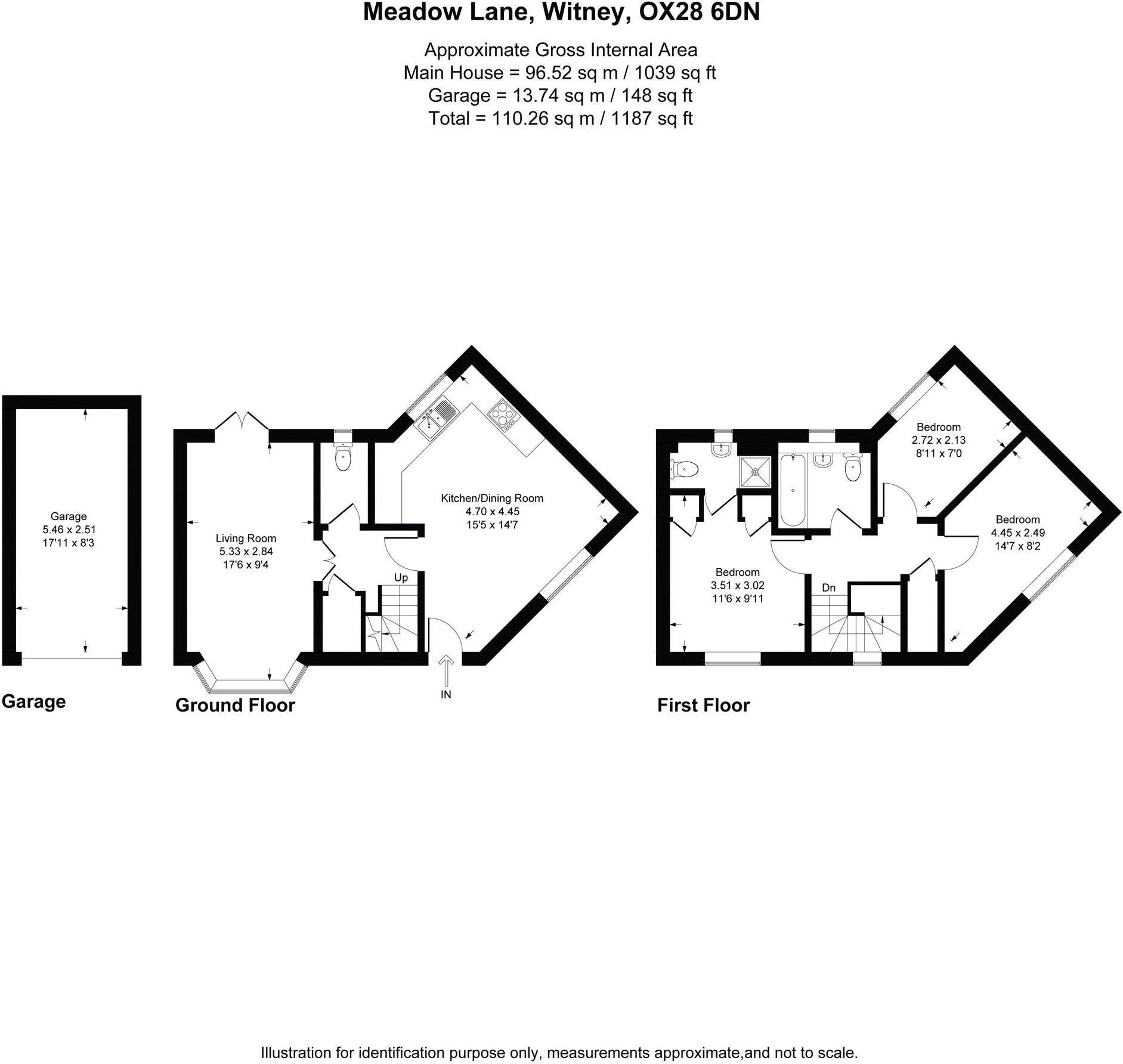 Meadow Lane, Witney, OX28 floorplan