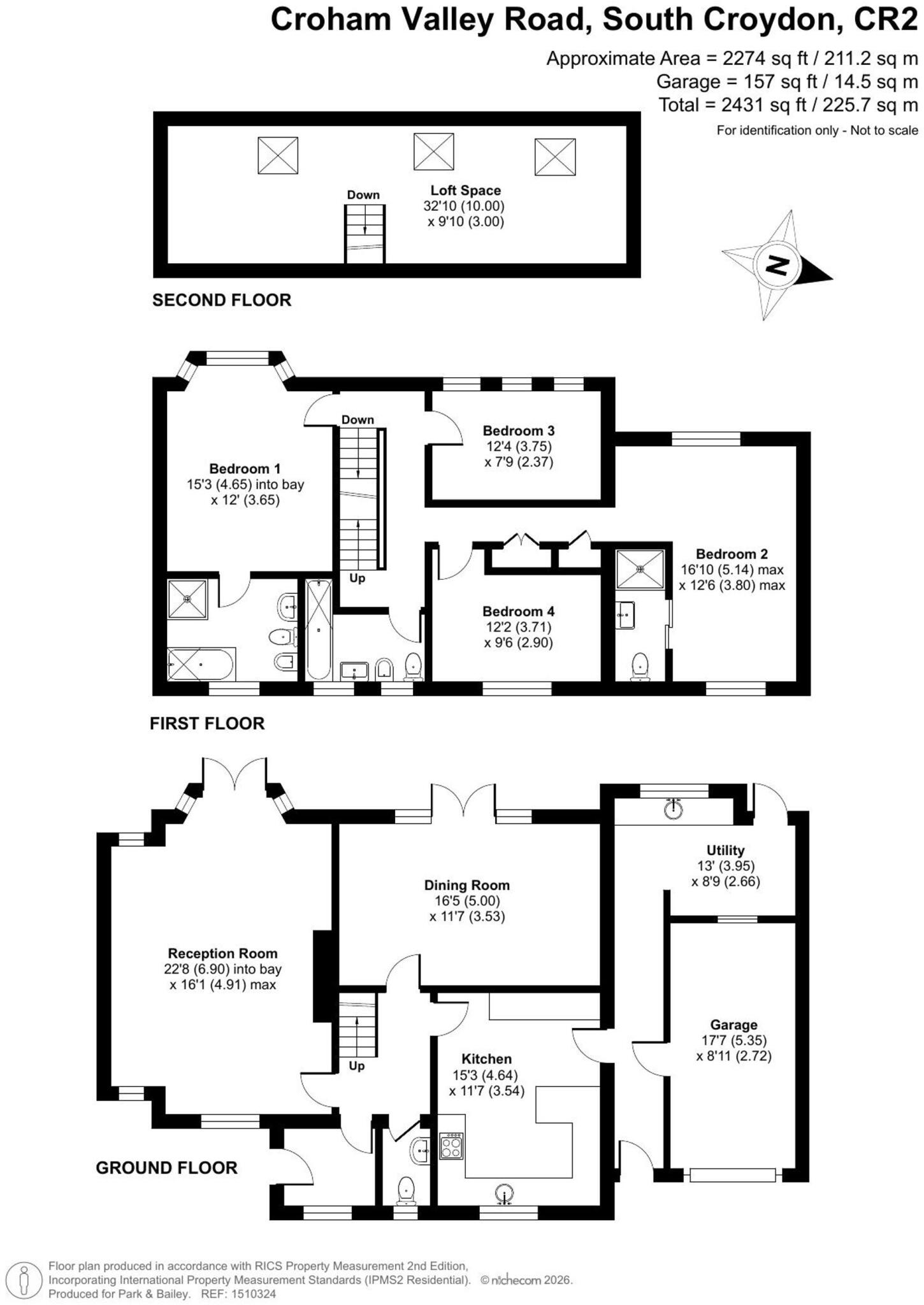 Croham Valley Road, South Croydon, CR2 floorplan