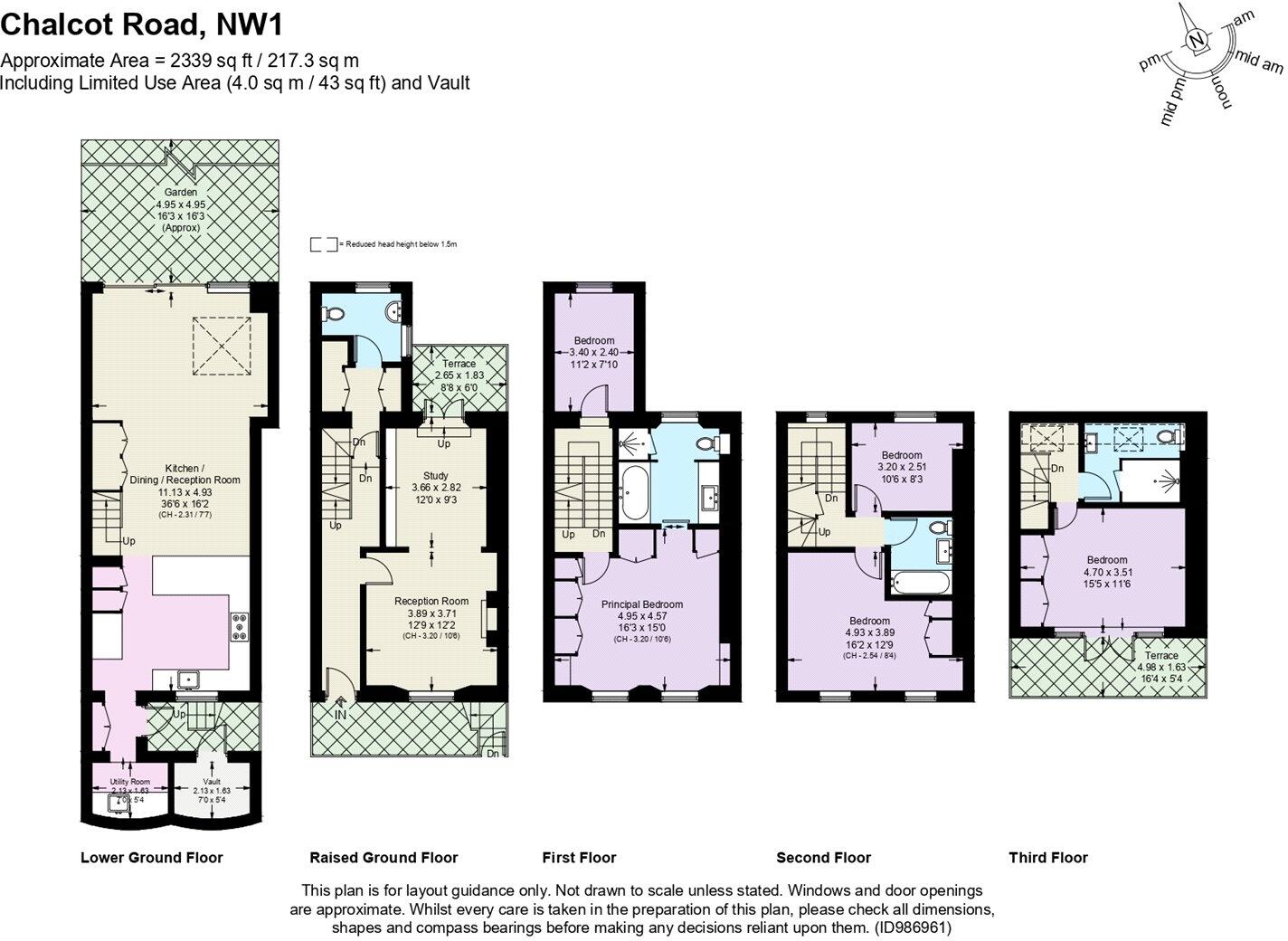 Chalcot Road, Primrose Hill, London, NW1 floorplan