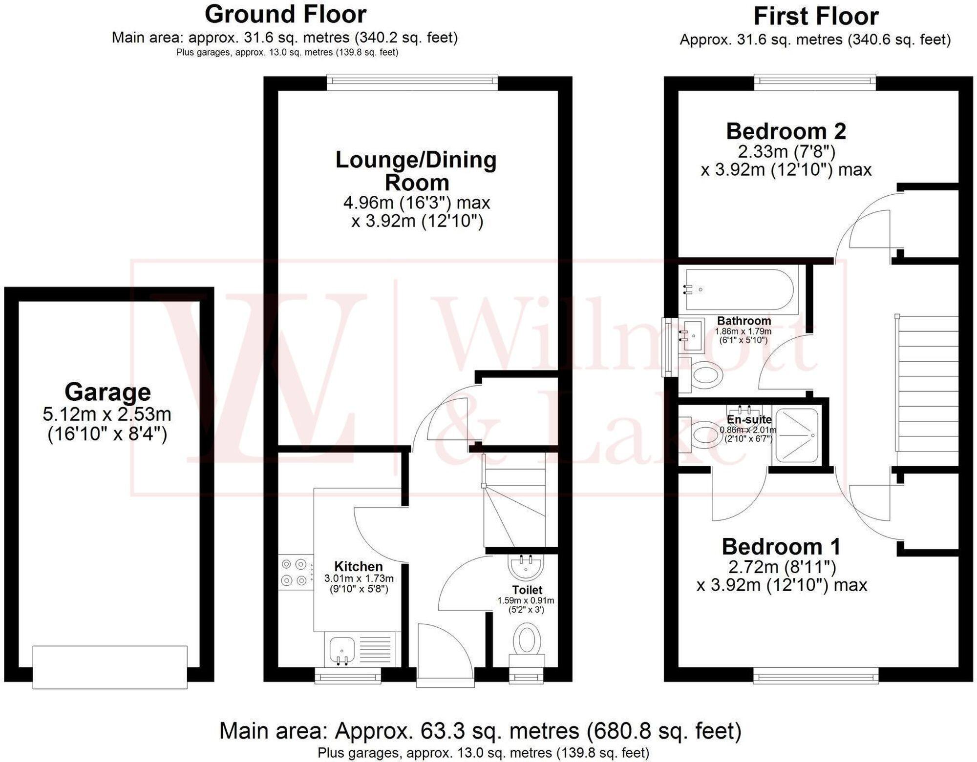 Evans Close, Royston, SG8 floorplan