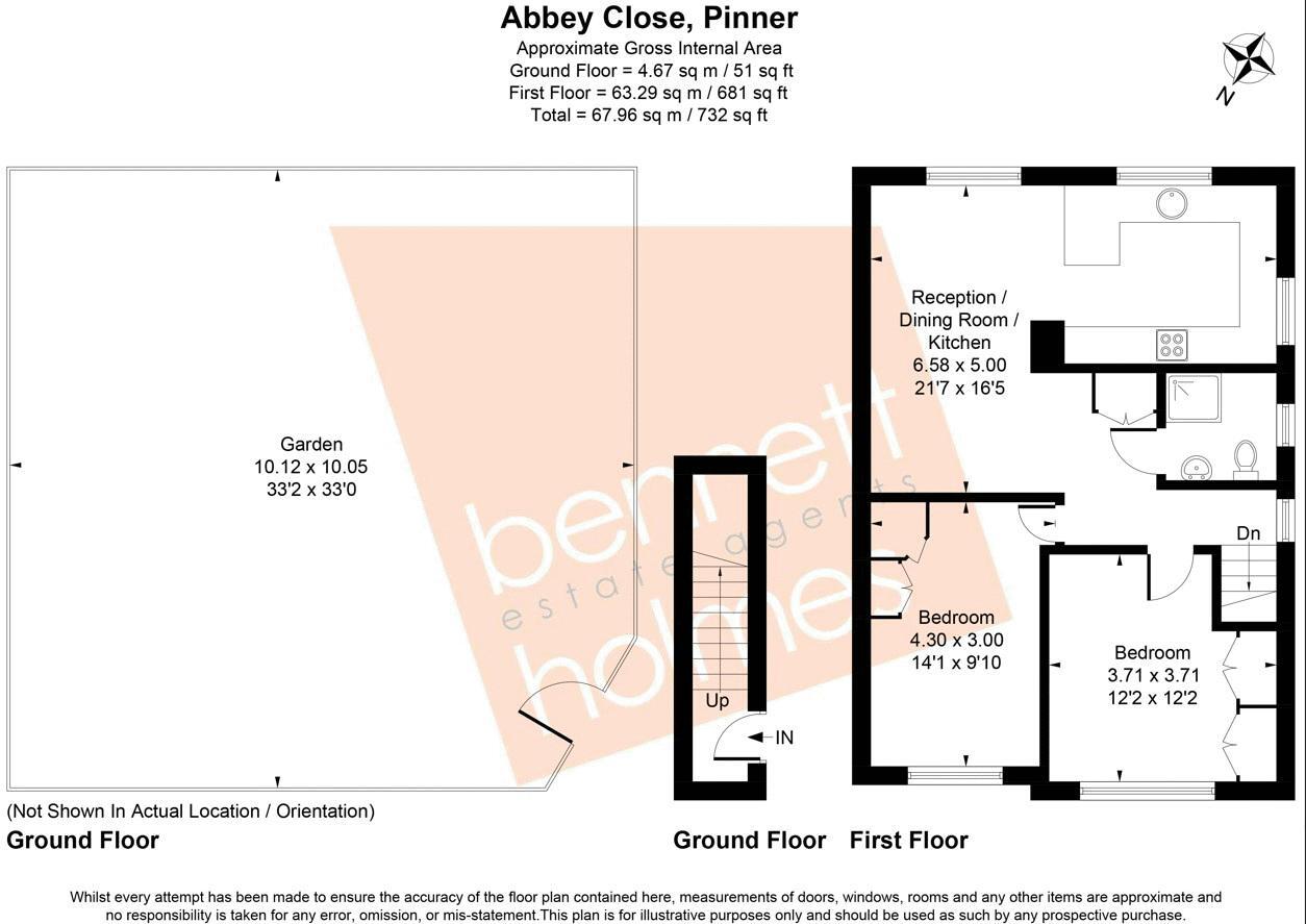 Abbey Close, Pinner floorplan