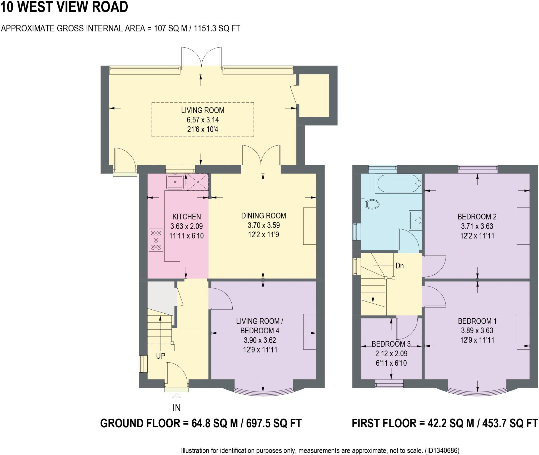 West View Road, Newbold, Chesterfield floorplan