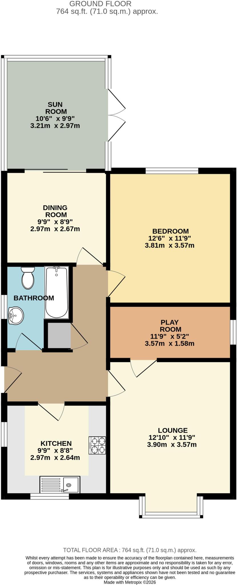 Albatross Drive, Grimsby floorplan