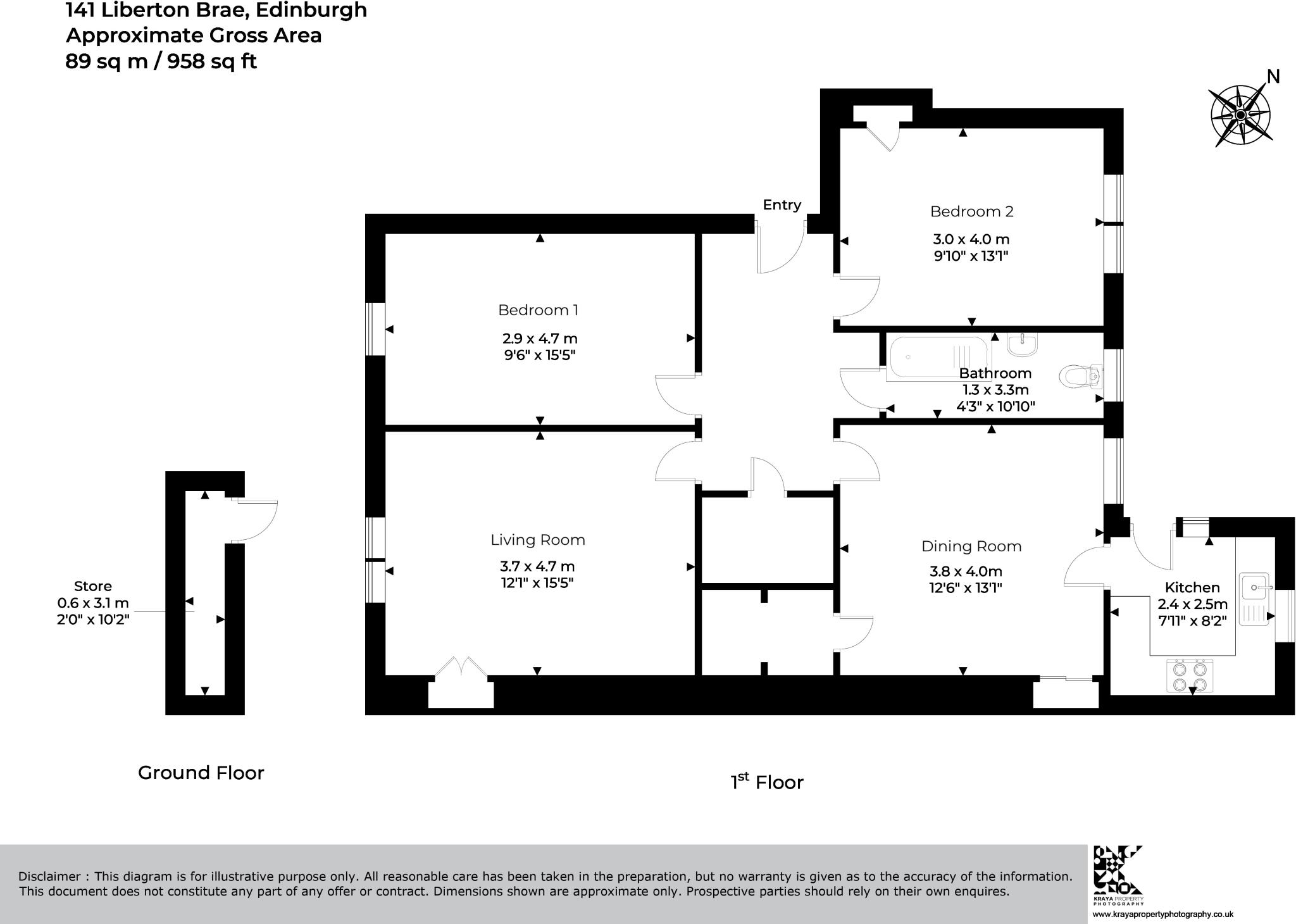 Liberton Brae, Alnwickhill, Edinburgh floorplan