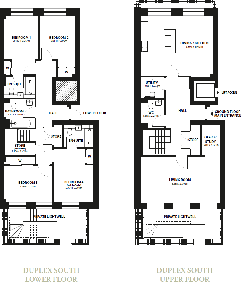 Duplex 2 - Claremont Apartments, North Claremont Street, Glasgow, G3 floorplan