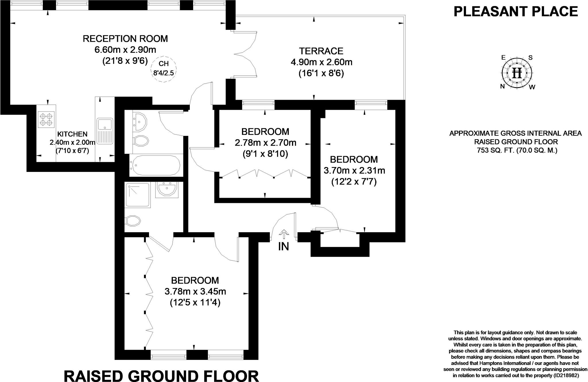 Pleasant Place London N1 floorplan