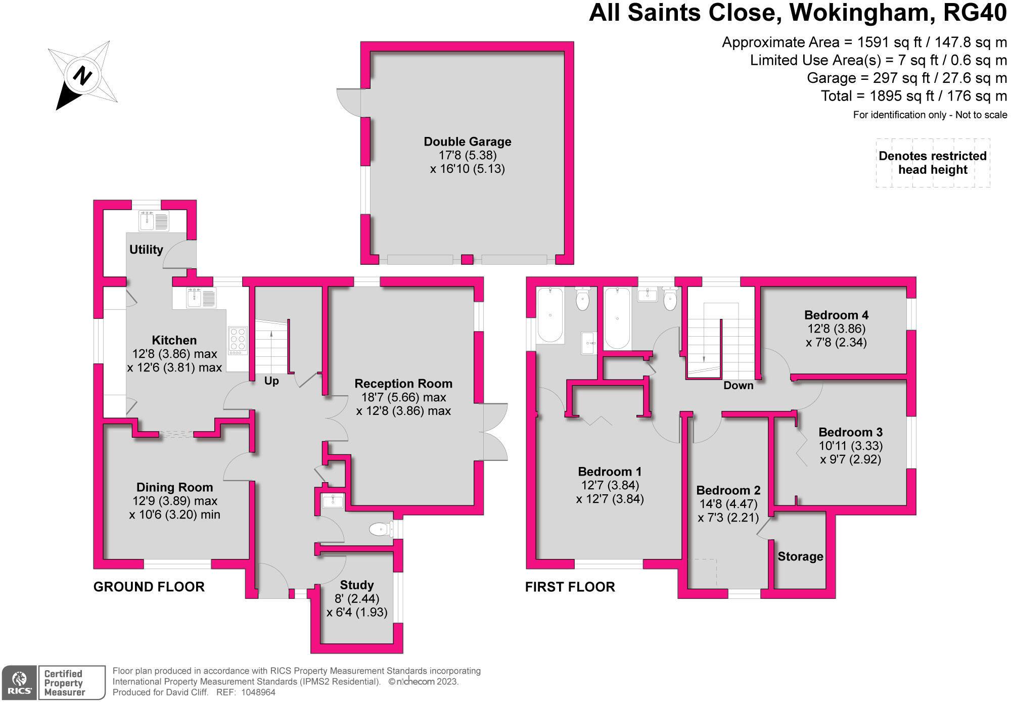 All Saints Close, Wokingham, Berkshire, RG40 floorplan