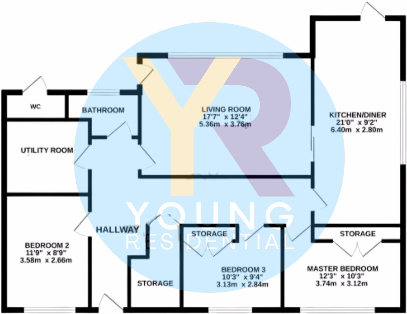 Church Road, Great Stukeley, Huntingdon, Cambridgeshire floorplan