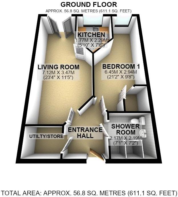 Riverside Court, Abergavenny floorplan