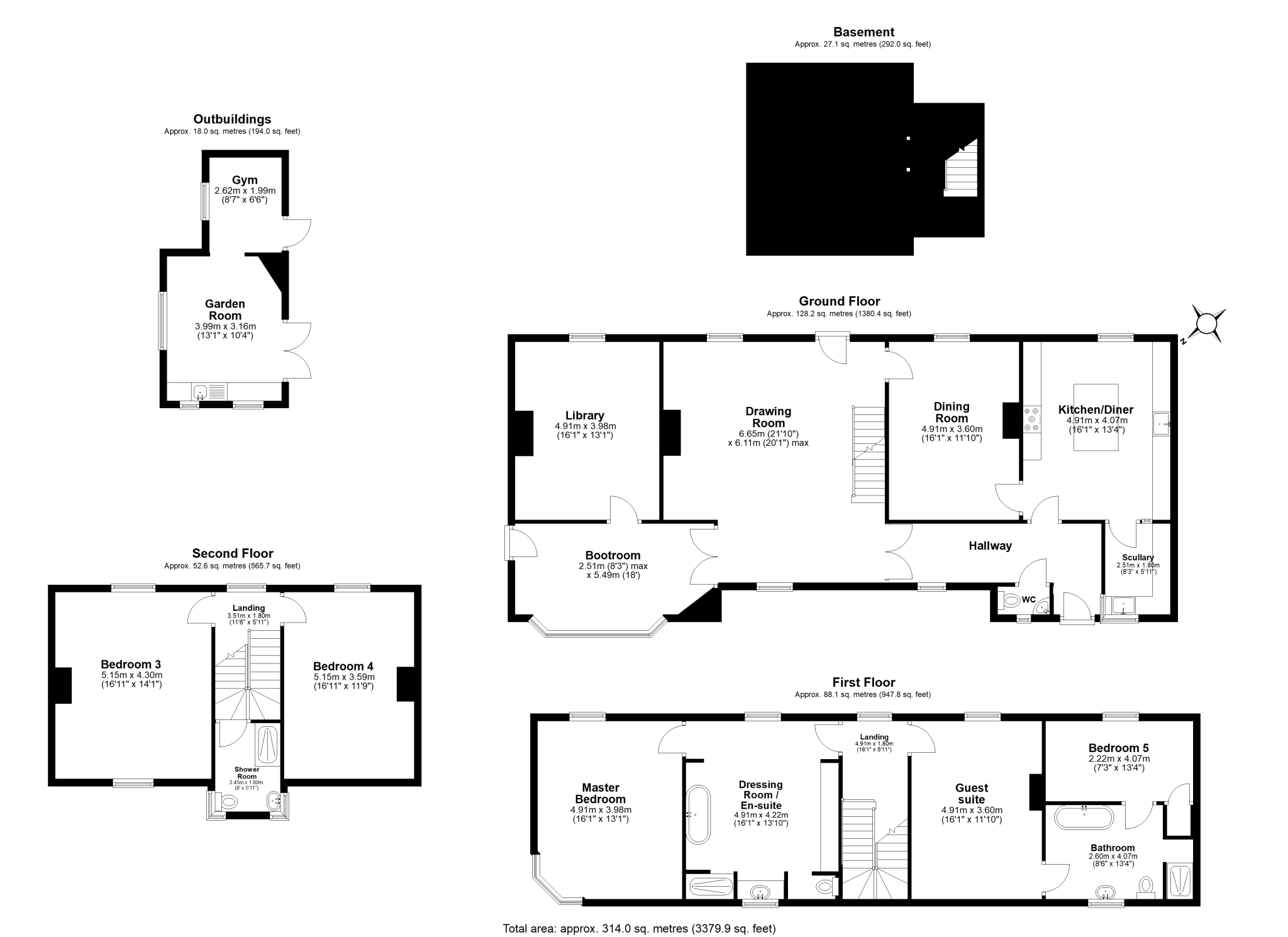 Mattersey House, Thorpe Road, Mattersey, Doncaster, Nottinghamshire, DN10 5ED floorplan