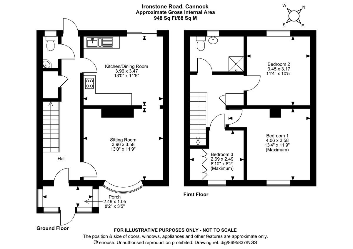 Ironstone Road, Prospect Village, Cannock floorplan