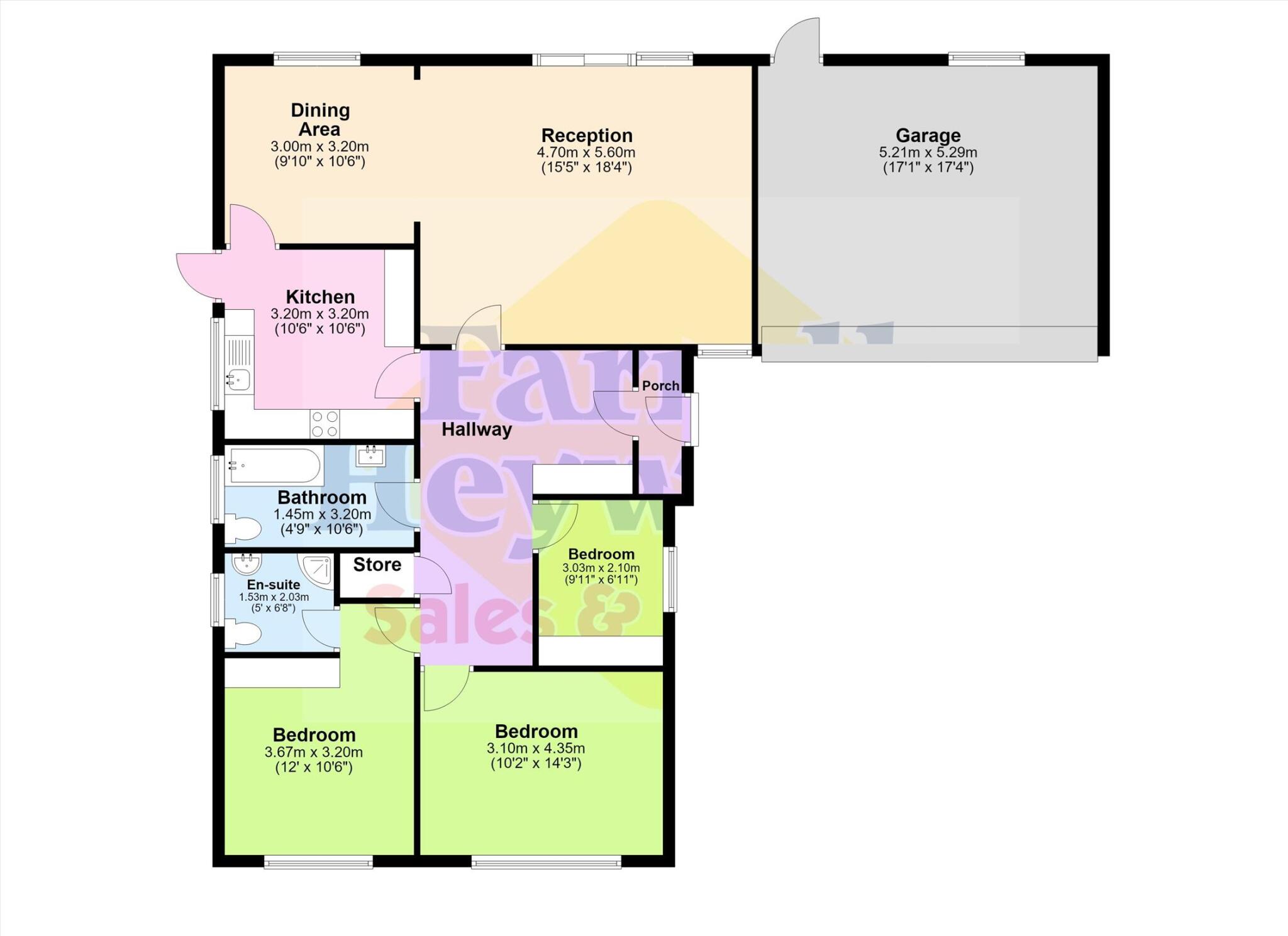 Greenacres, Fulwood, Preston floorplan
