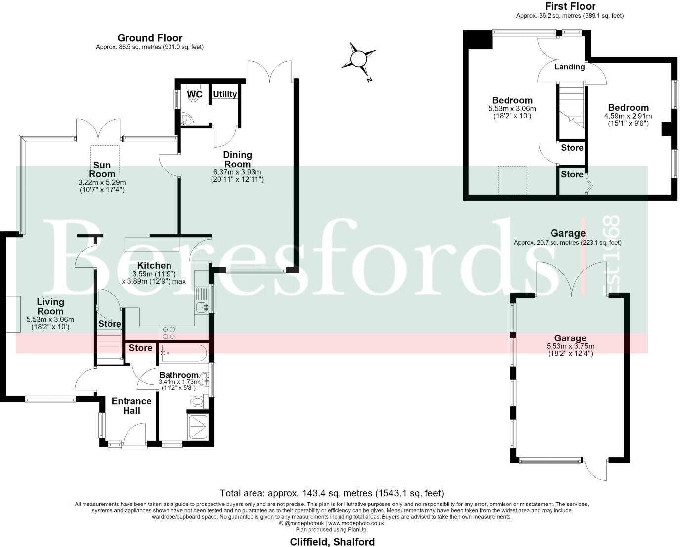 Cliffield, Shalford, CM7 floorplan