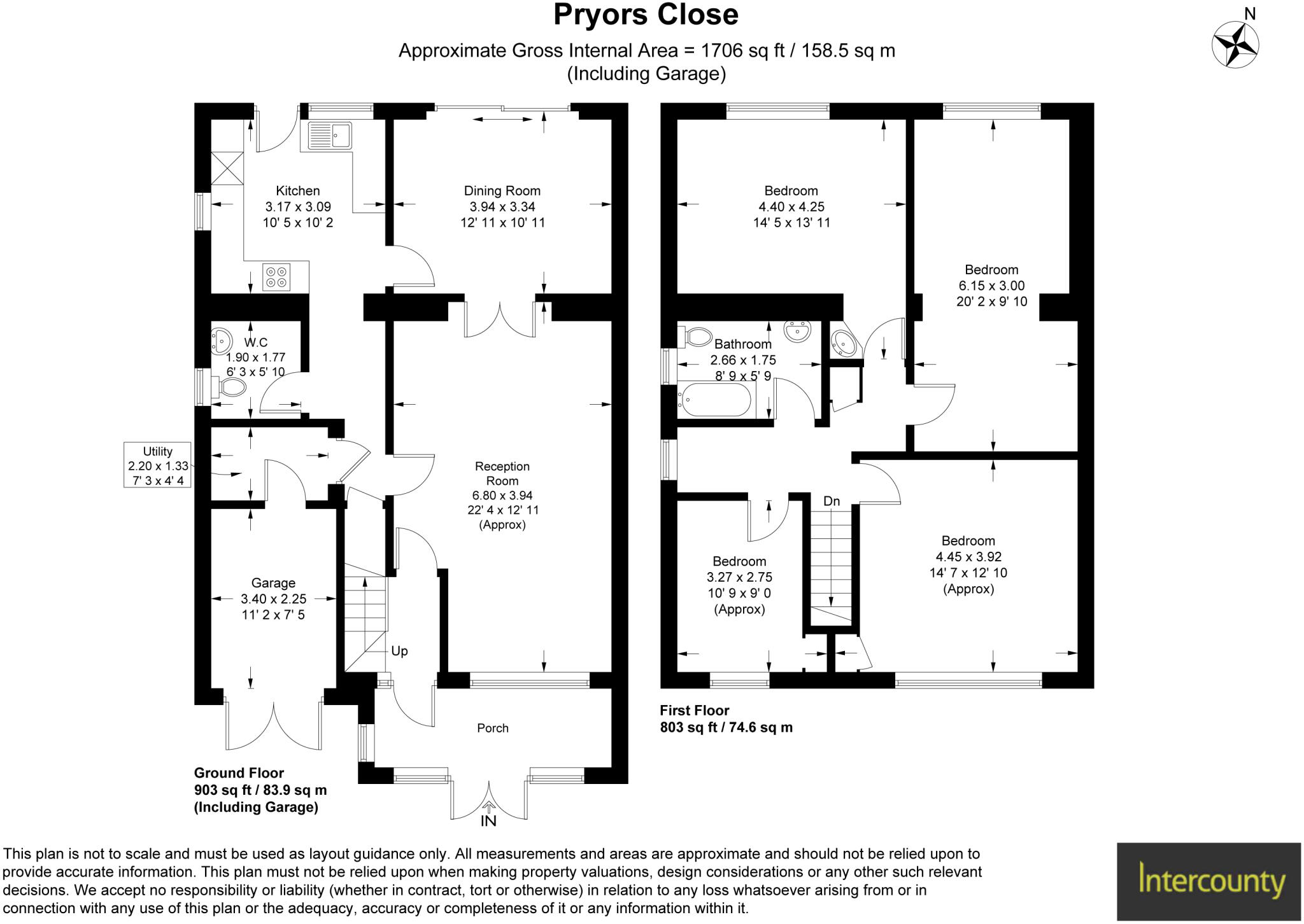 Pryors Close, Bishop's Stortford, Hertfordshire, CM23 floorplan