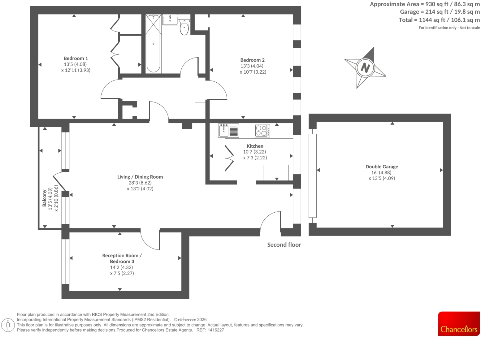 Hill View Court, Woking floorplan