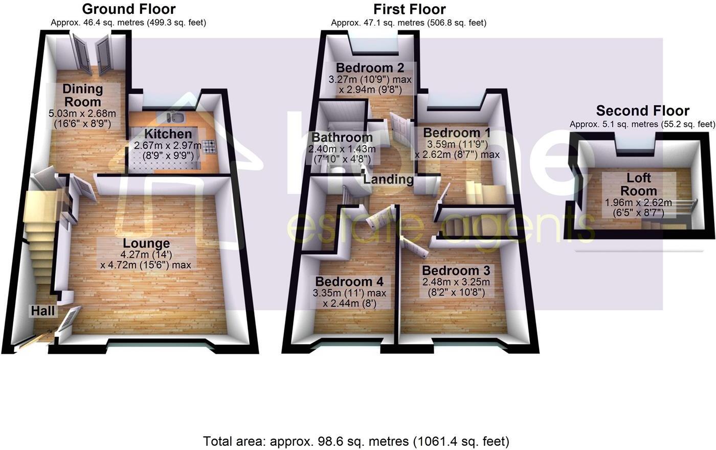 Leech Avenue, Ashton-Under-Lyne floorplan