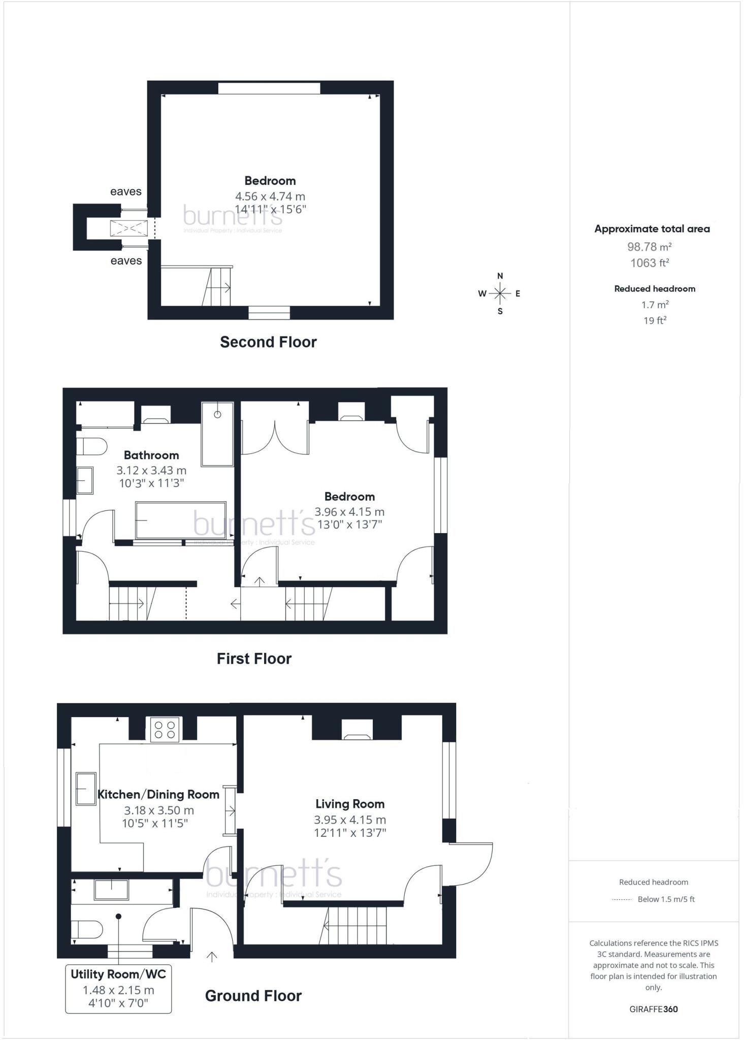 Three Oaks Lane, Wadhurst, TN5 floorplan
