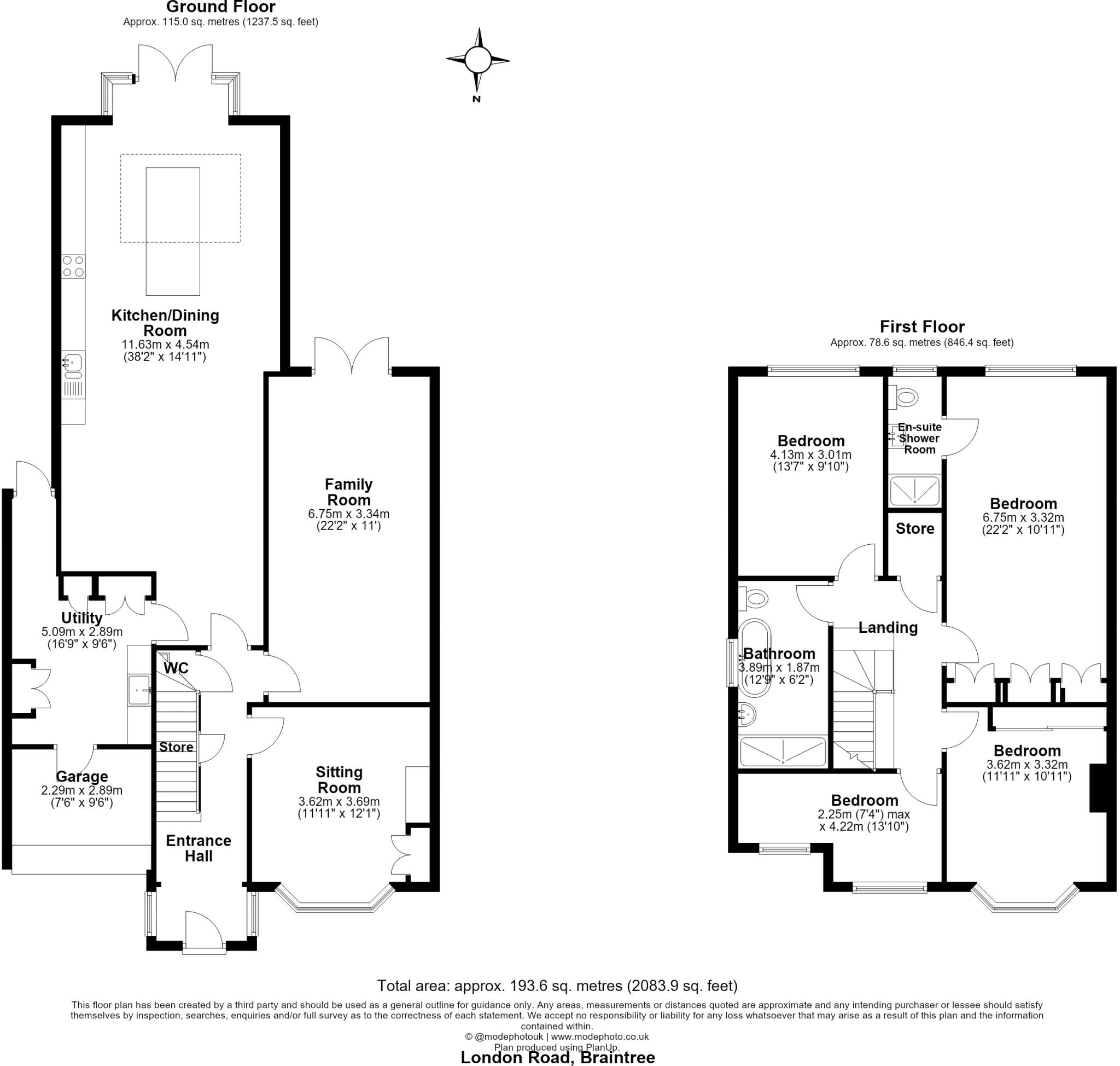 London Road, Braintree, Essex, CM7 floorplan