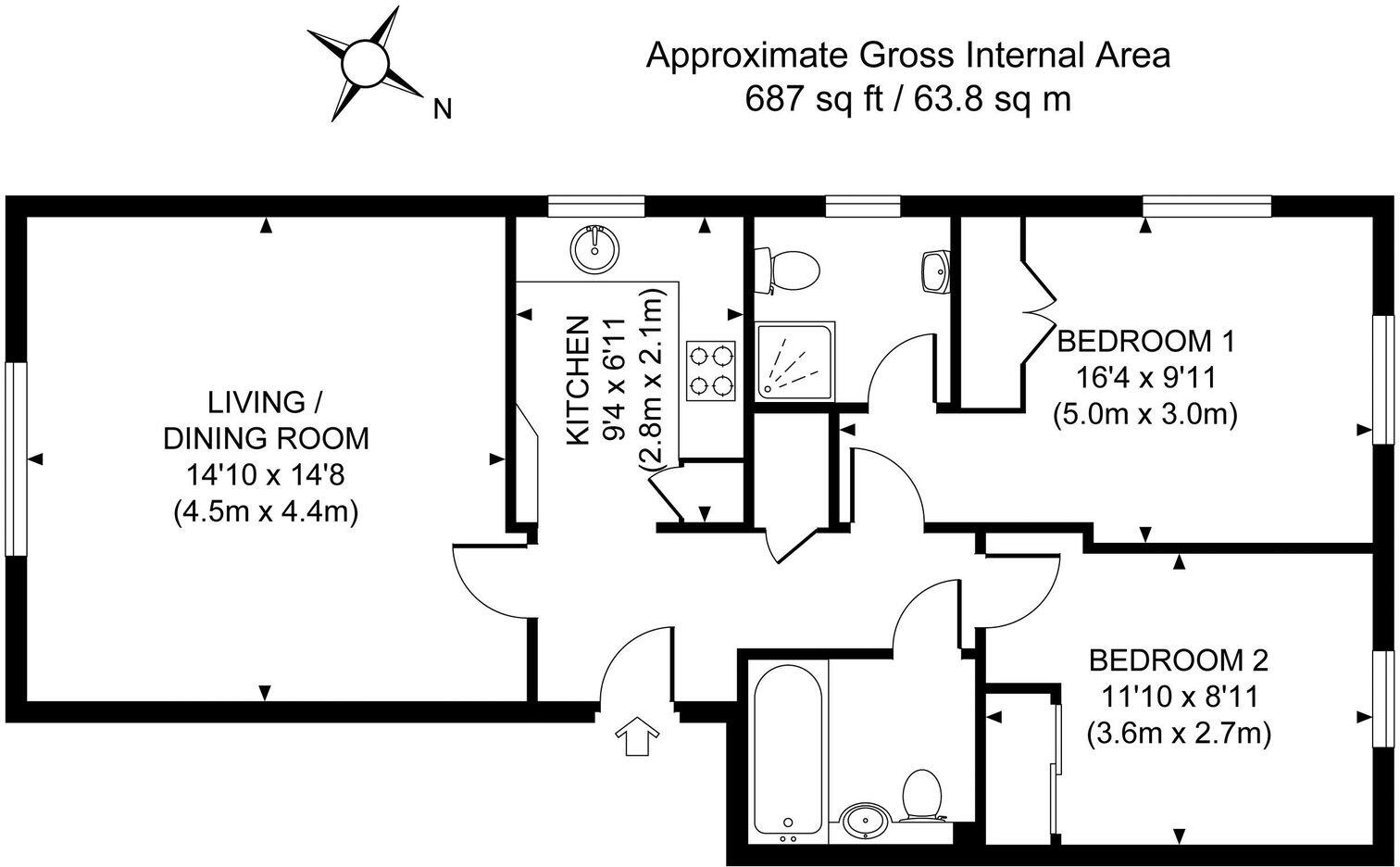 Guildford Road BOOKHAM floorplan