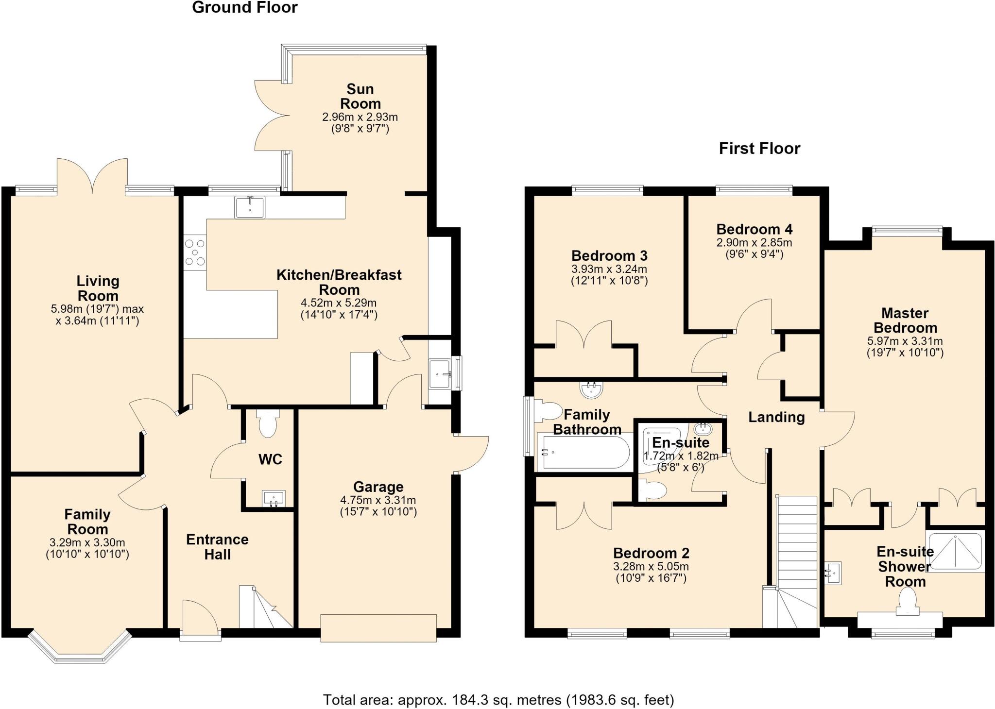 Super Family Home - Private Road - No Chain floorplan