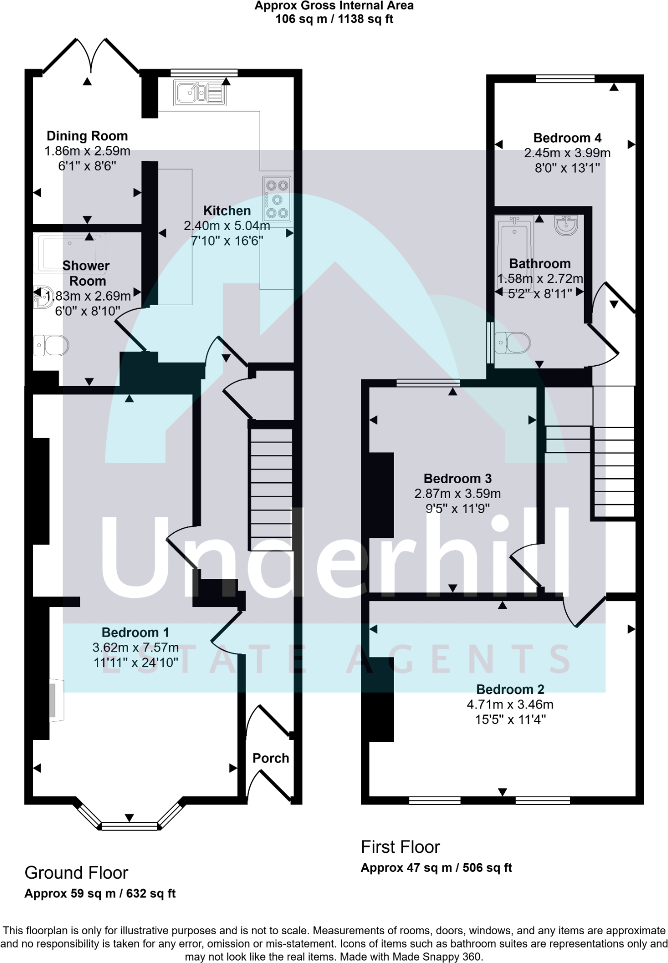 33 Fortescue Road, Alphington, Exeter floorplan