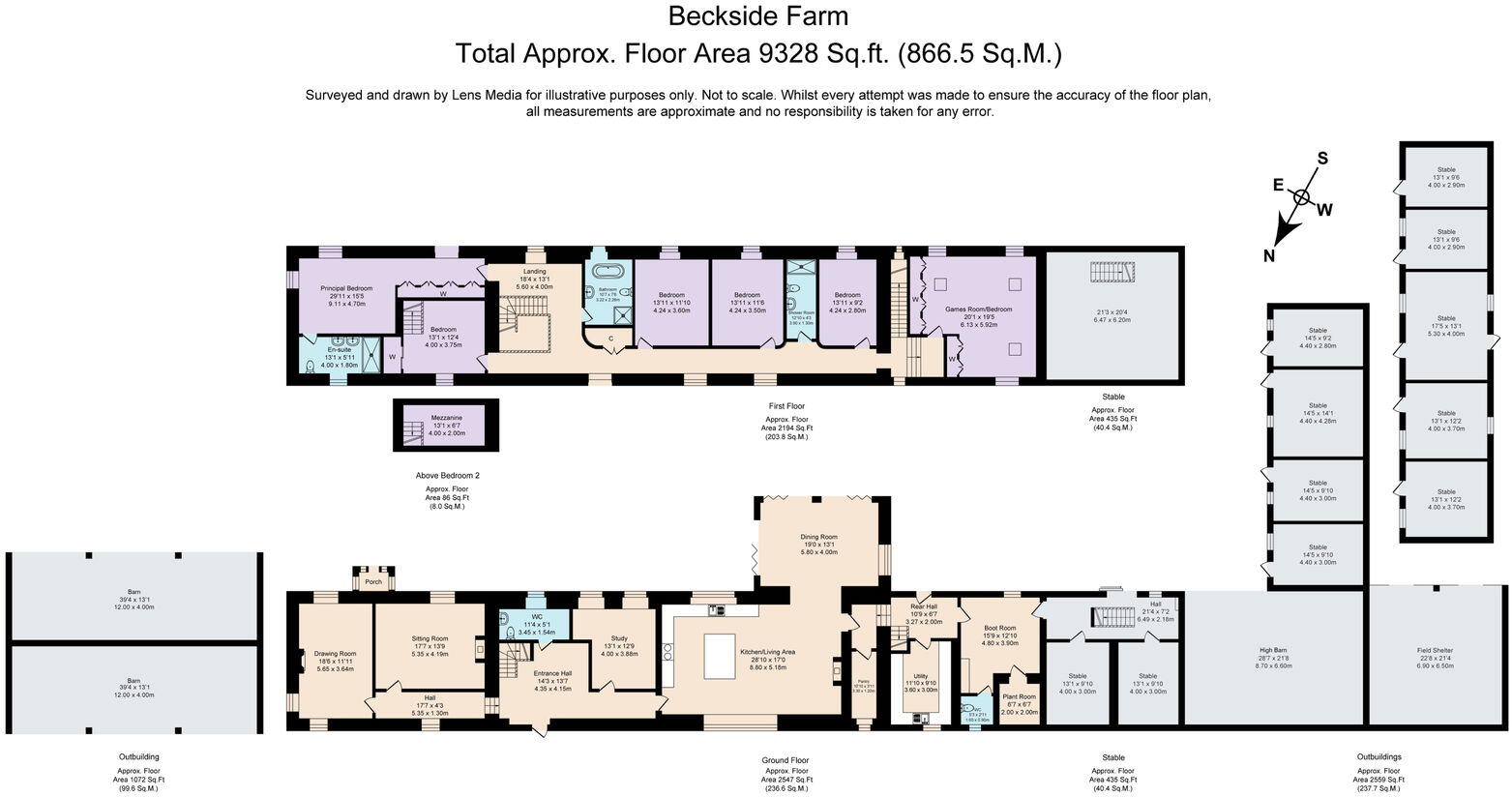 Beckside Farm, Beckwithshaw, Harrogate, HG3 floorplan
