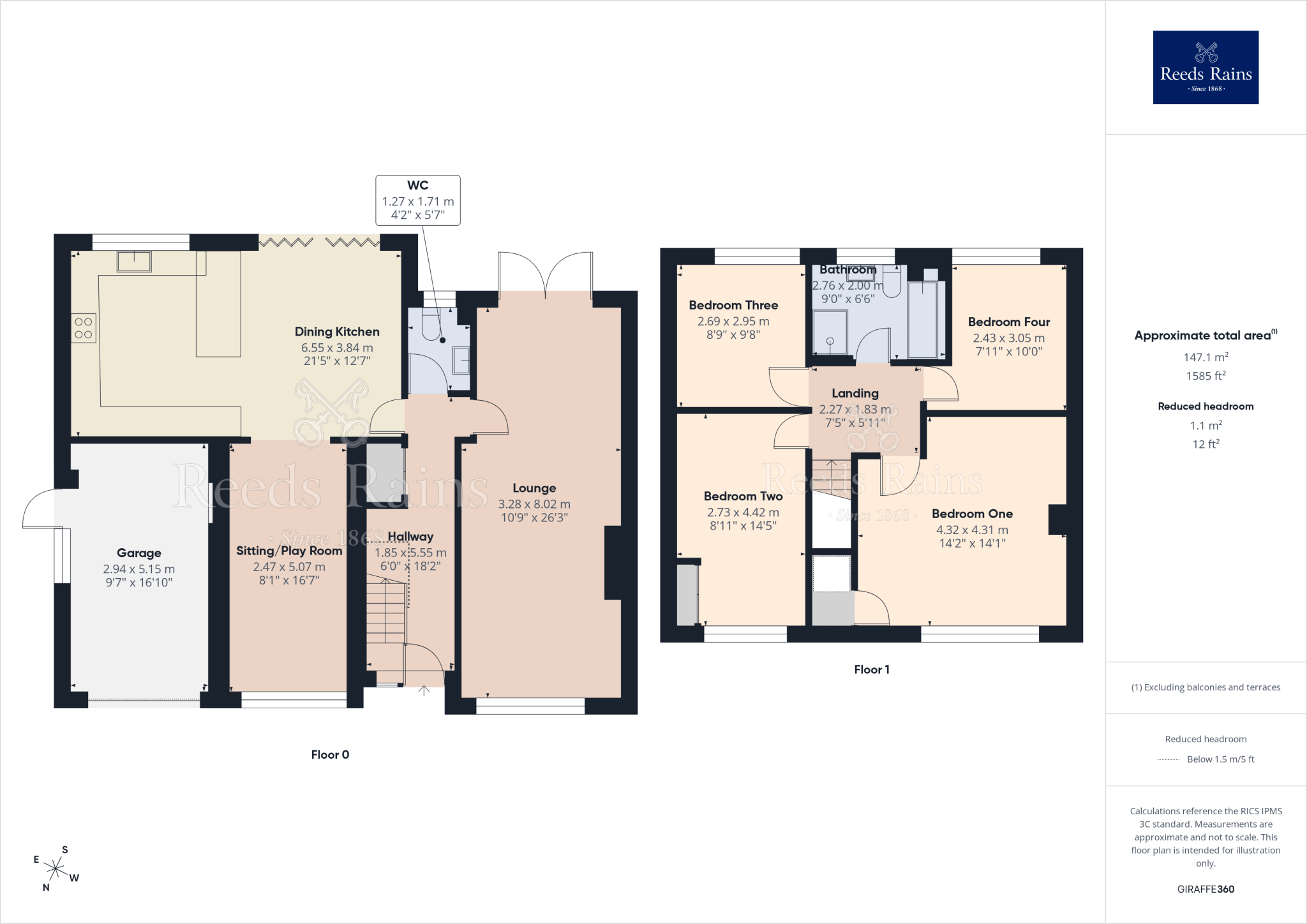 Meadowcroft, Euxton, Chorley, Lancashire, PR7 floorplan