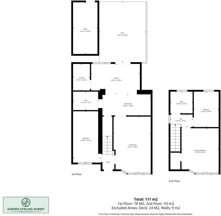 23 Balmoral Road, Elderslie, PA5 9RA floorplan