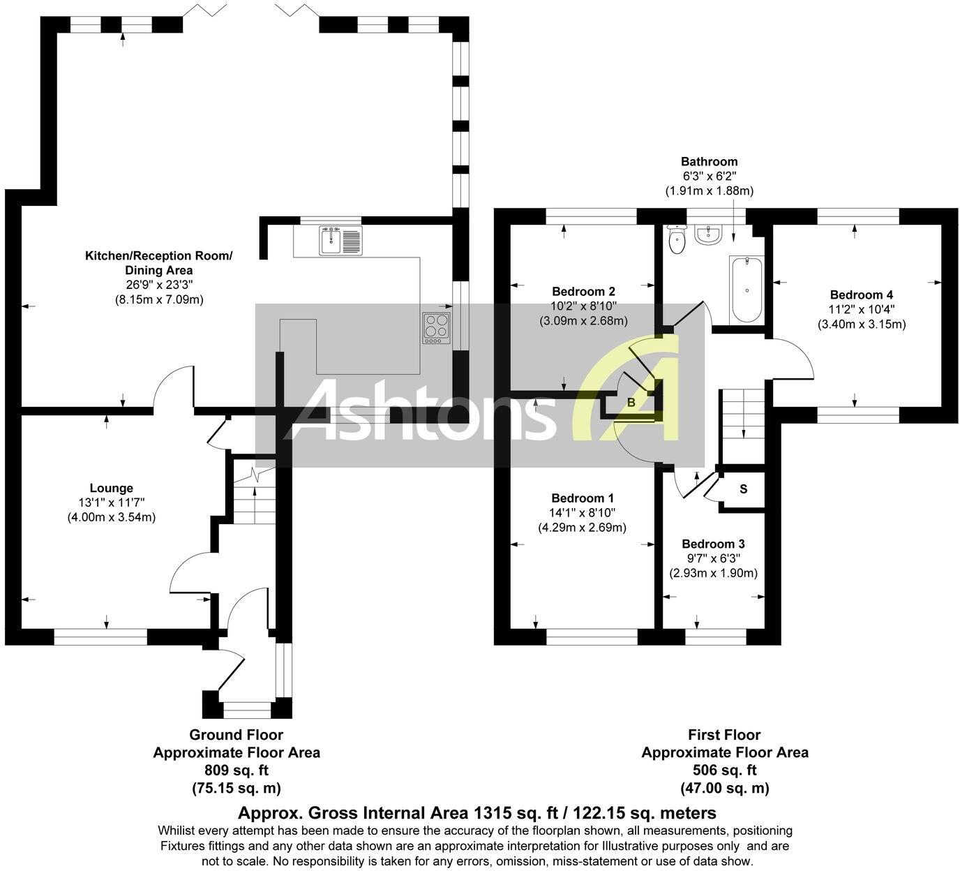 Whernside, Widnes, WA8 floorplan