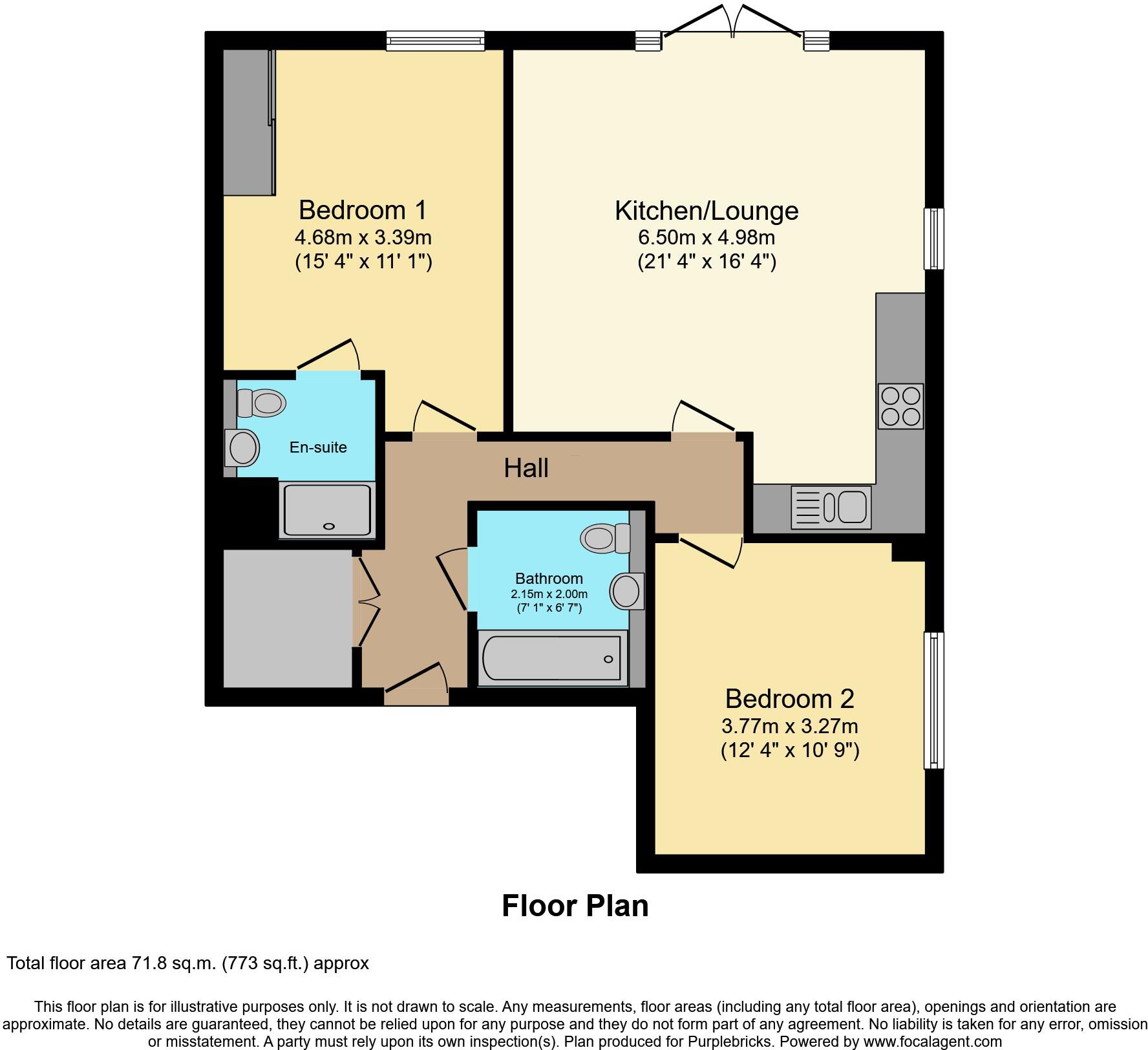 2 Glenway Road, Rochester, ME1 floorplan