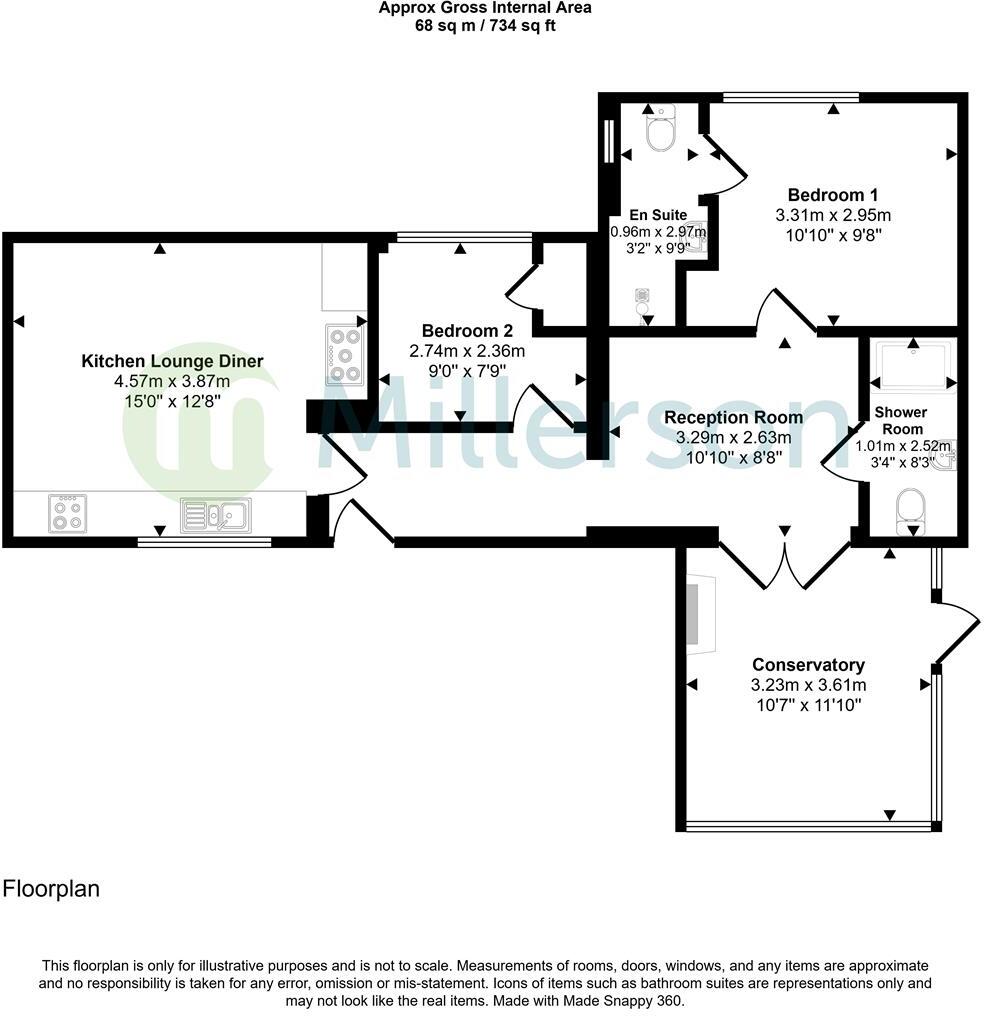 Kilkhampton Road, Bude floorplan