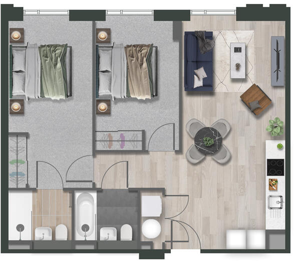 Loudon's Yard, 2 Inkwell Place Birmingham B16 floorplan