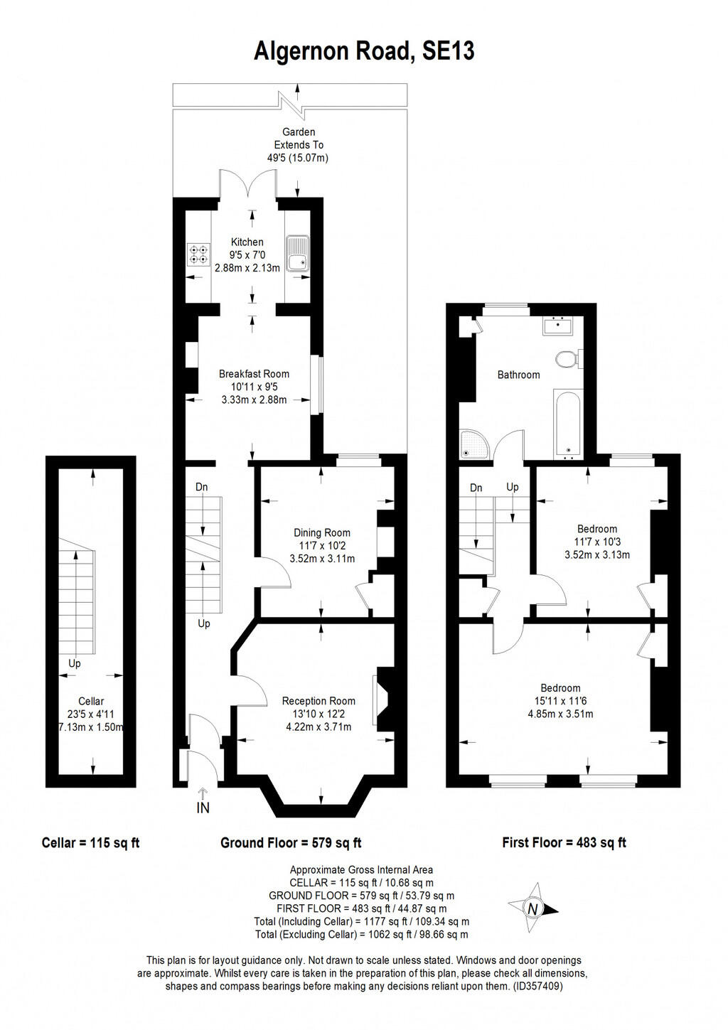 Algernon Road, Ladywell, London floorplan