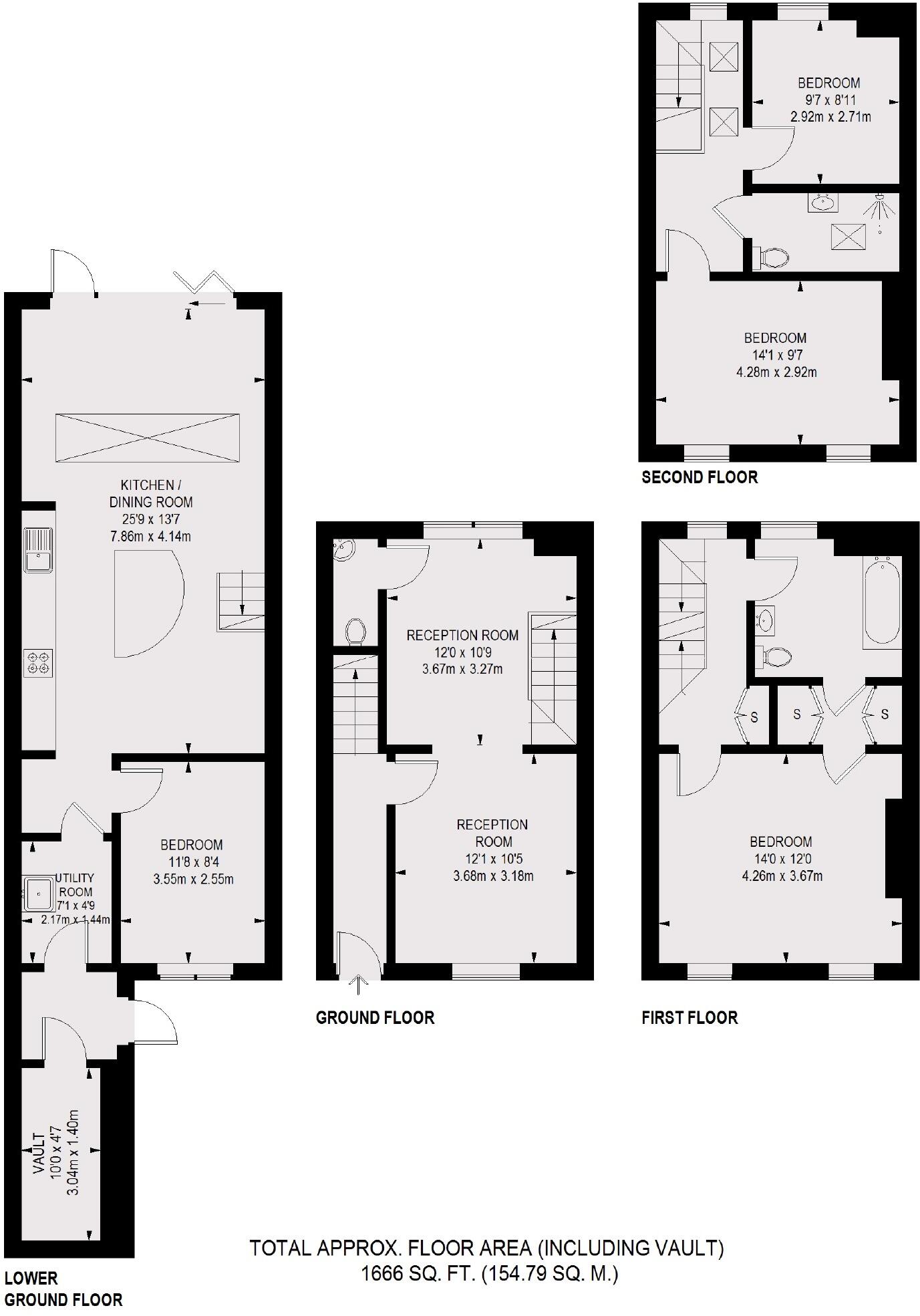 Mornington Crescent, Camden floorplan