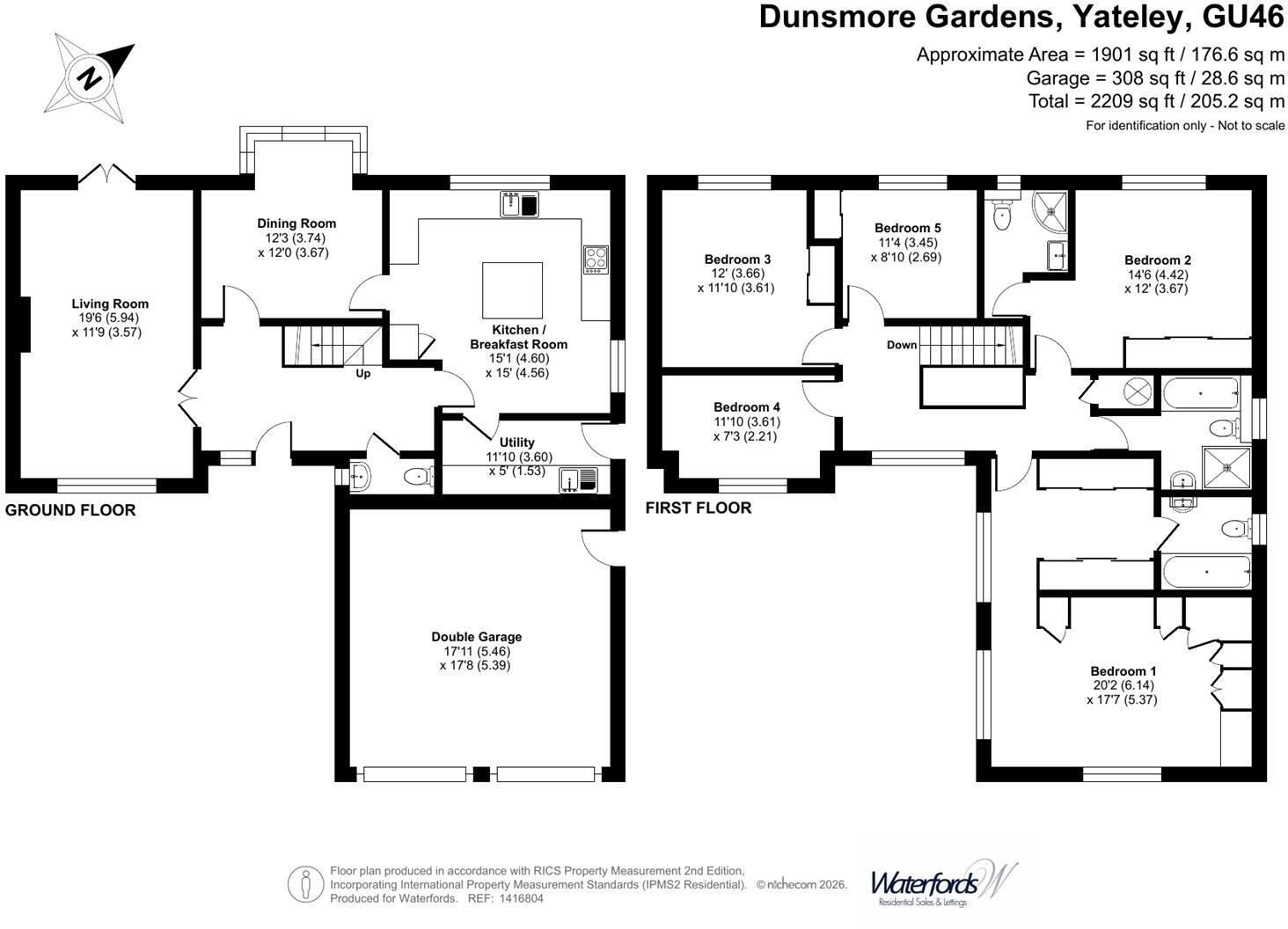 Dunsmore Gardens, Yateley, Hampshire floorplan