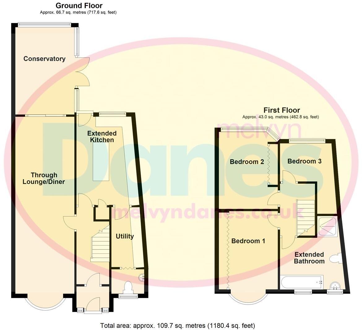 Bryn Arden Road, South Yardley, Birmingham floorplan