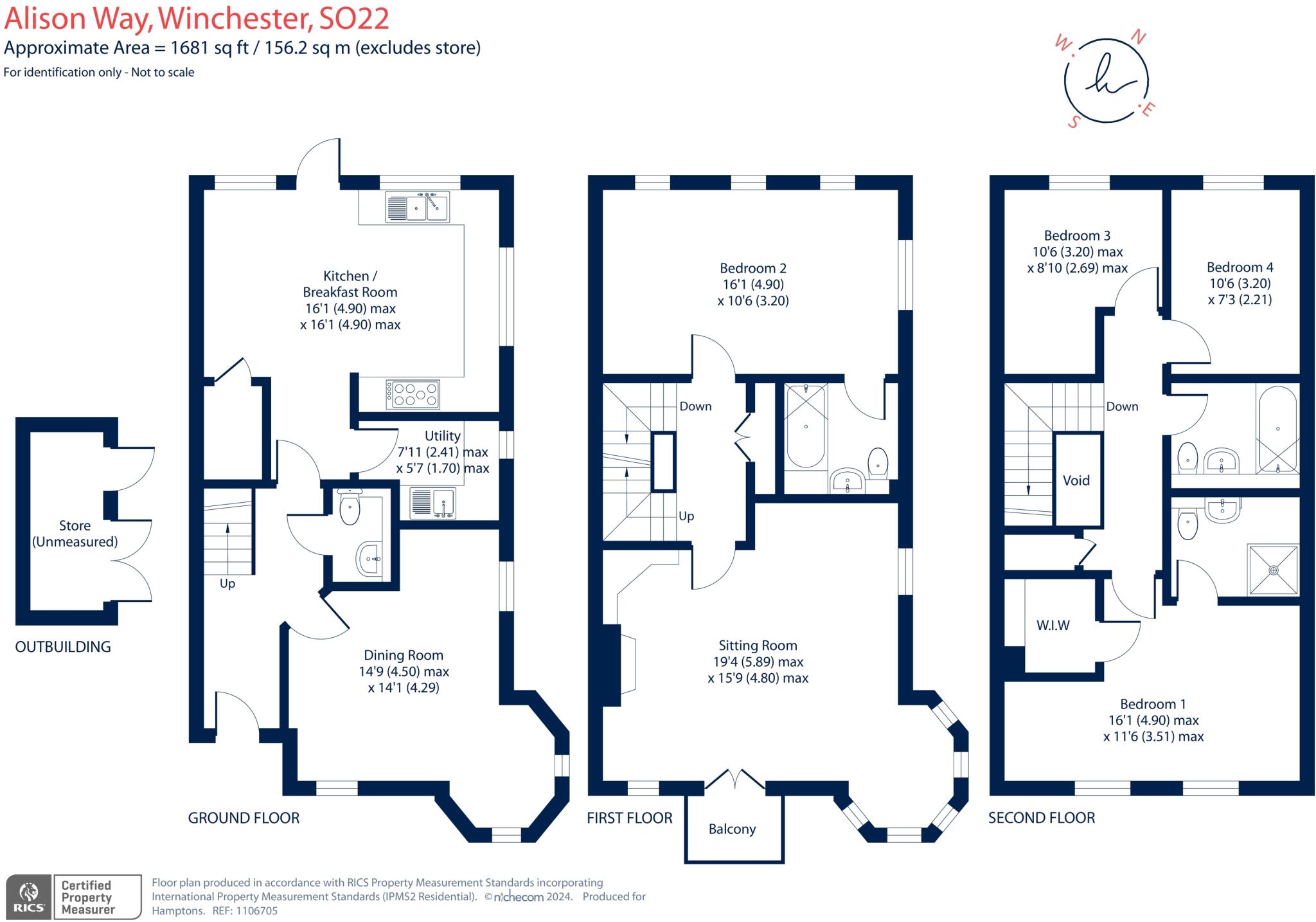 Alison Way Winchester SO22 floorplan