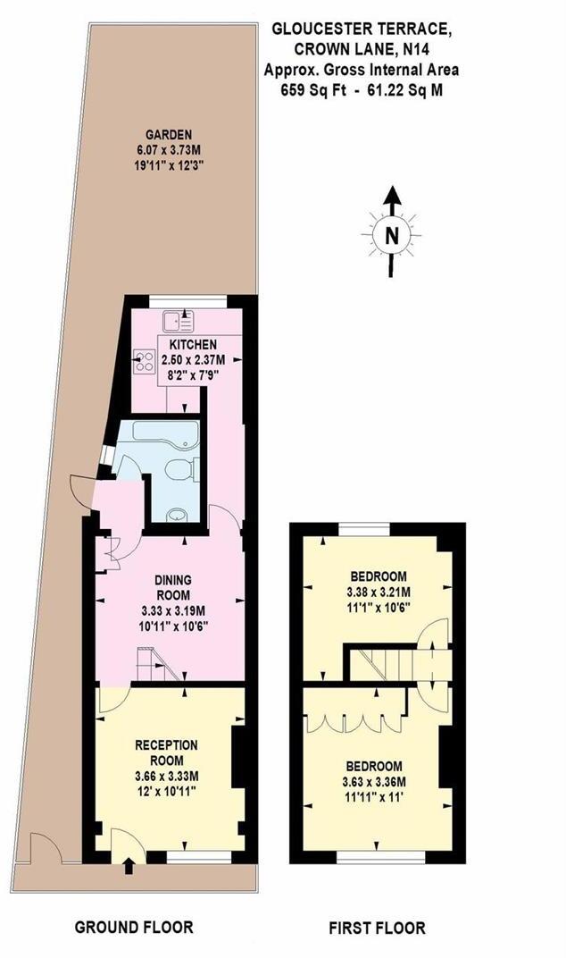 Gloucester Terrace, Crown Lane, London floorplan